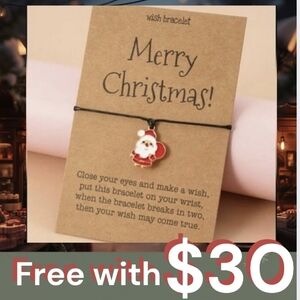 Free With Your $30 Order Santa Wish Bracelet - Must Add To Bundle